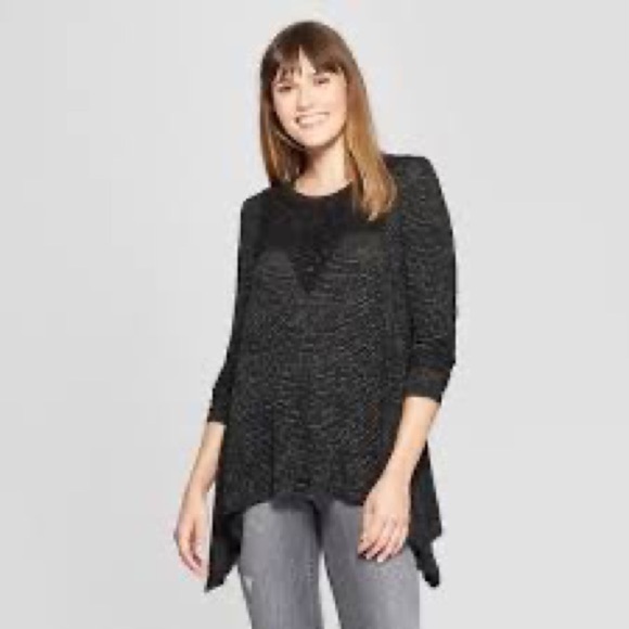 Knox Rose Black Striped Sharkbite Tunic - Picture 2 of 9